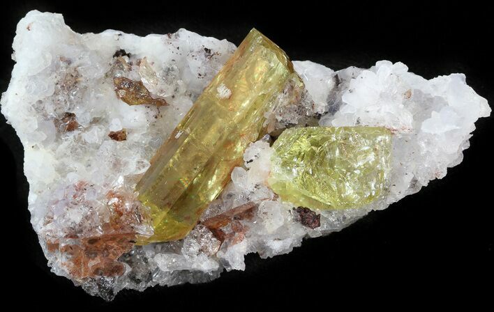 Apatite Crystals In Matrix - Durango, Mexico #43397
